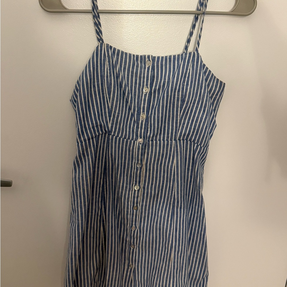 Forever 21 Blue and White Striped Dress